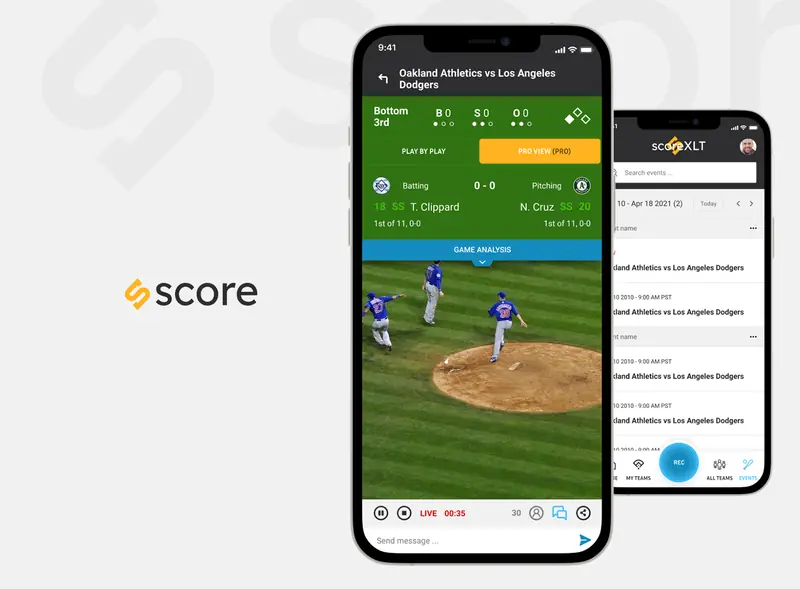 scoreXLT: AI-enabled baseball streaming with live games, stats and personalised recommendations.